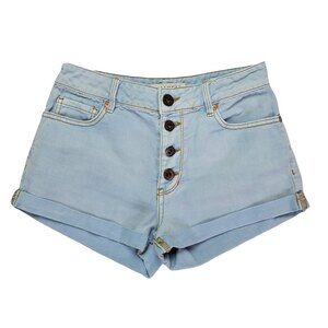 Bullhead High Rise Shorts Button Fly Cuffed Shorts, Sz 3, Good Used Condition
